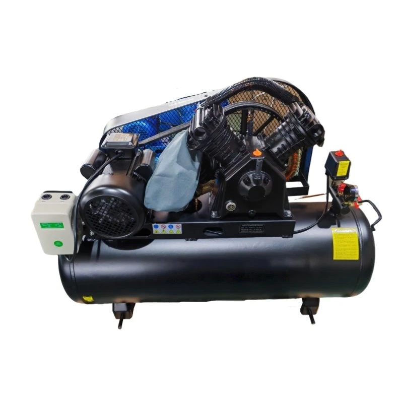 Pemampat Udara V-0.6/8-200L 2 Piston 220V 4kW 5.5hp Kawat Aluminium